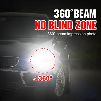 

High Low Beam Car Headlight 72W Lamp Parts Tool Waterproof IP68 8000LM