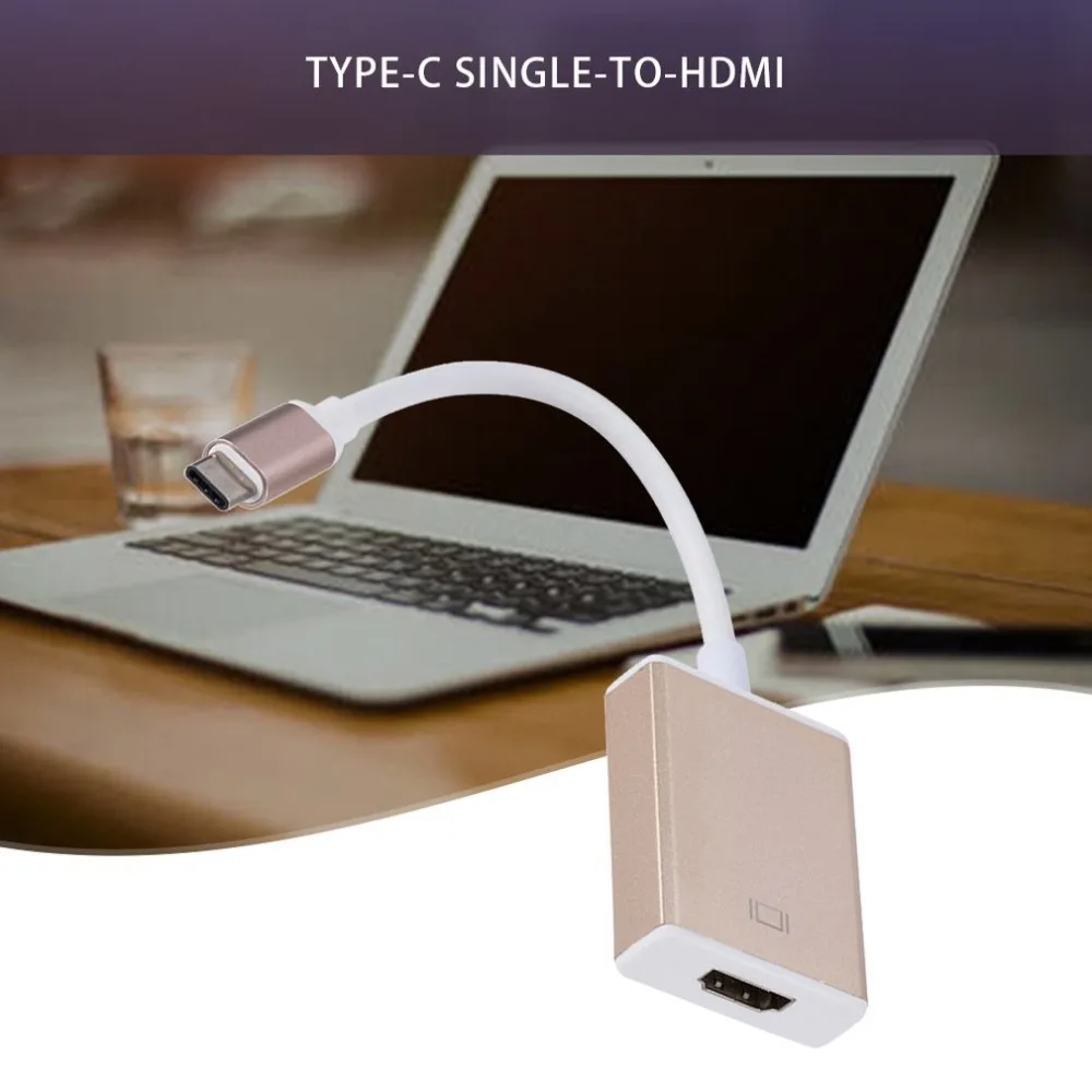 Тип usb C к HDMI адаптер USB 3,1 USB-C к HDMI адаптер конвертер «Папа-мама» подходит для Apple MacBook