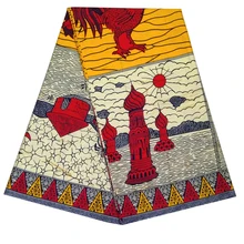 Нигерия, Анкара хлопковый, Африканский воск ткань Новое поступление Африканский Воск петух печать ткань