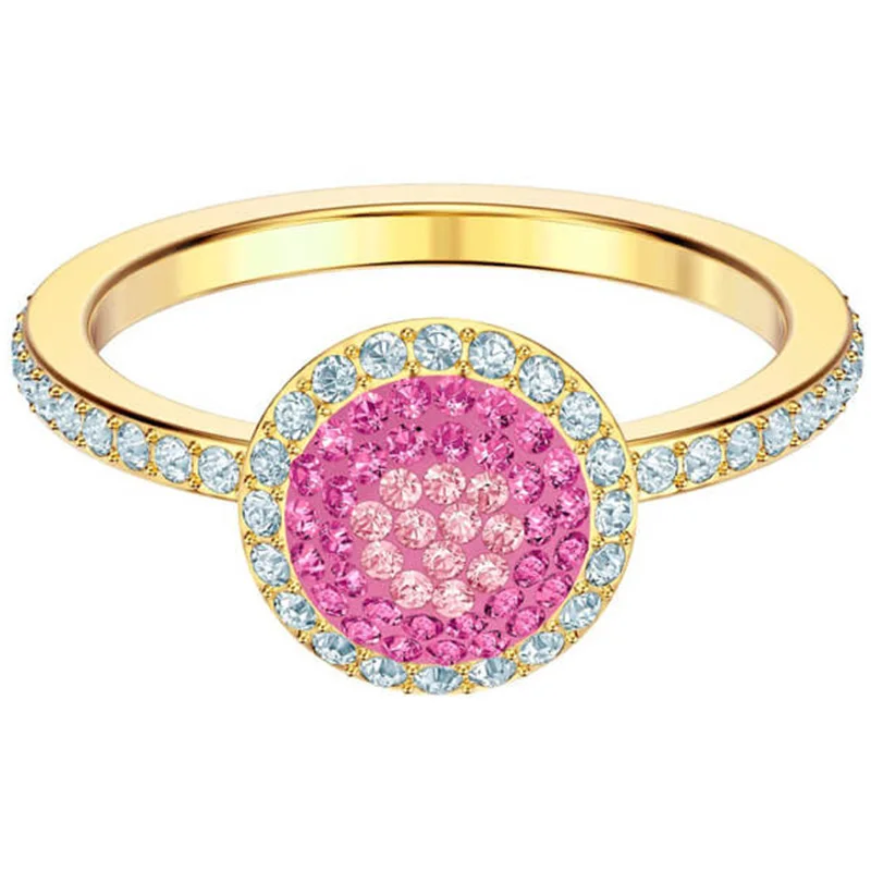 

Original SWA New 5457494 NO REGRETS Ice Cream Ring Fashion DIY Ring Dance Party Wedding Jewelry Woman Jewelry Gift Free Shipping