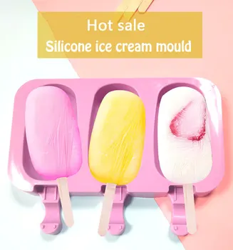 

1 Set Ice cream mold silicone mini cute round popsicle ice ball jelly household kitchen DIY food desserts reusable silicone mold