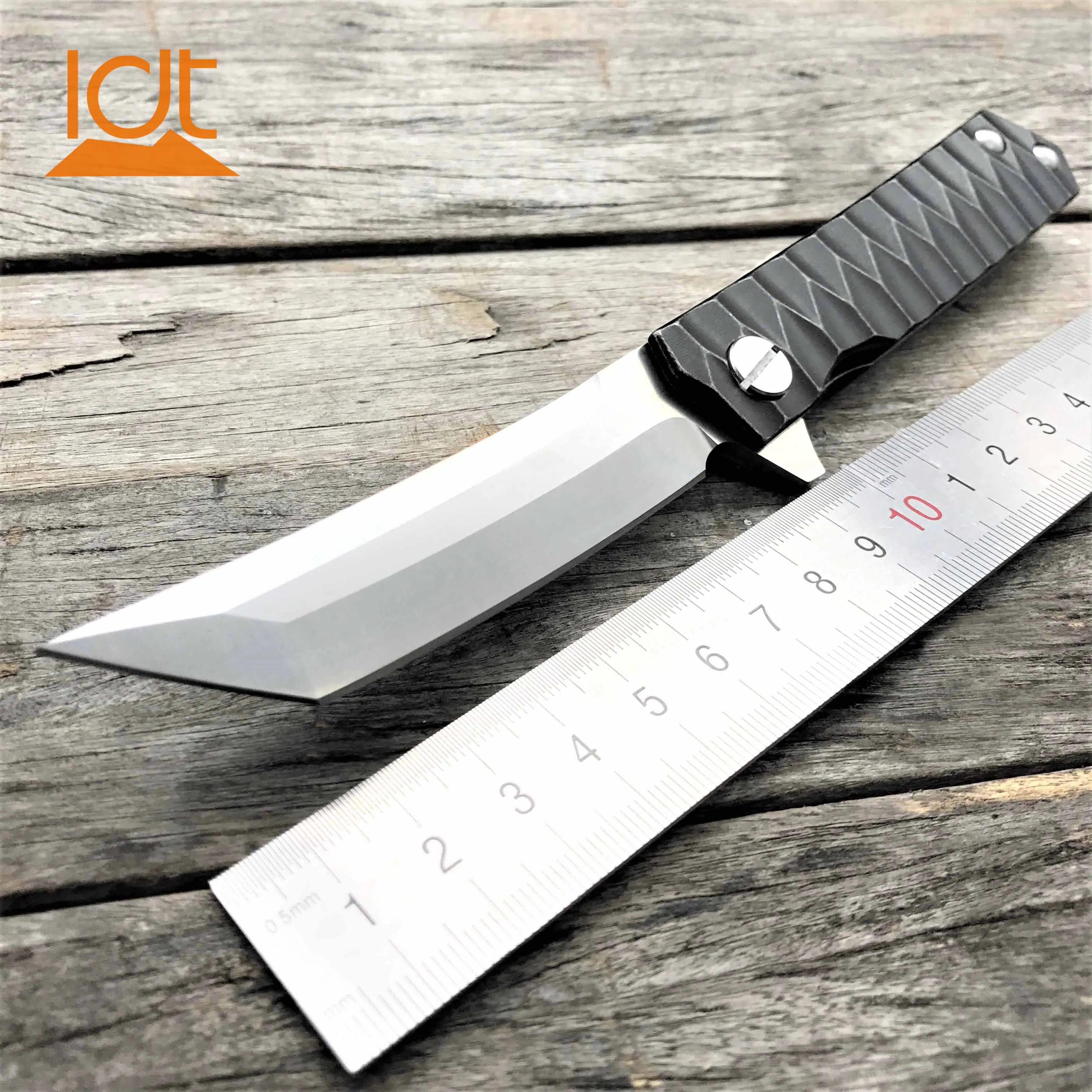 LDT Twosun Tanto складной нож D2 лезвие стальная ручка тактические ножи для кемпинга выживания охотничий Карманный Флиппер Нож EDC инструменты