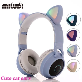 

Wireless Bluetooth earphone Cat ears lovely Girly heart Pink BT028C TWS Waterproof Cute For Xiaomi Huawei Iphone