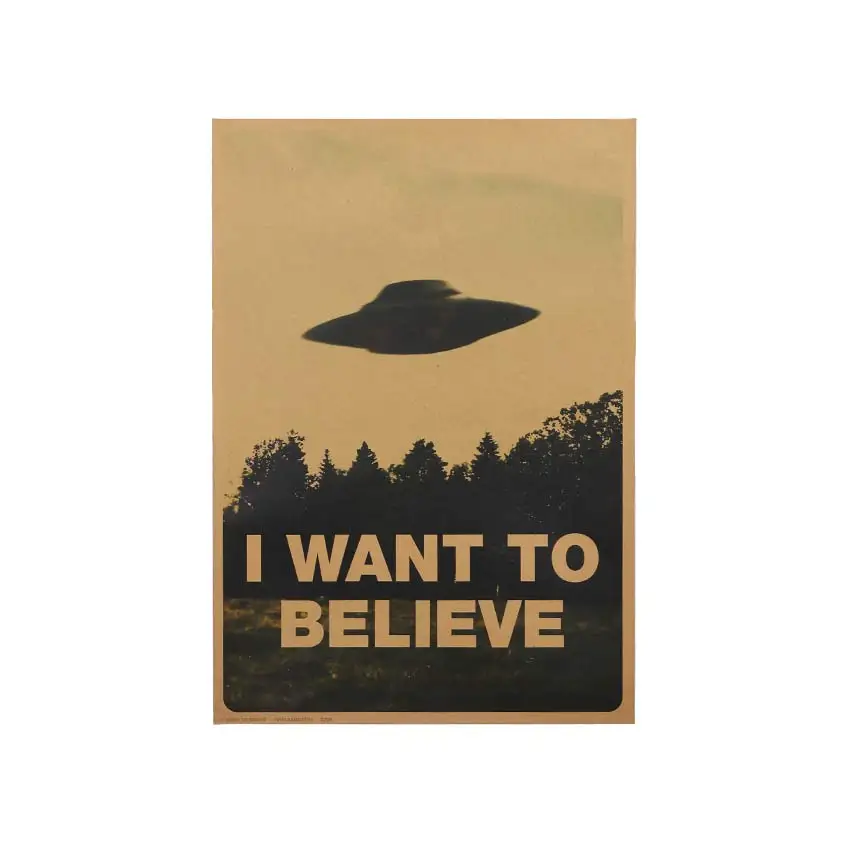 Настенные стикеры i want to believe винтажный домашний декор украшение для гостиной