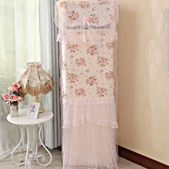 

Lace Cloth Flower Hanging Air Conditioning Cover Dust Cover Not Take Pink Purple Coffee Color Home Decor Bedroom Living Room