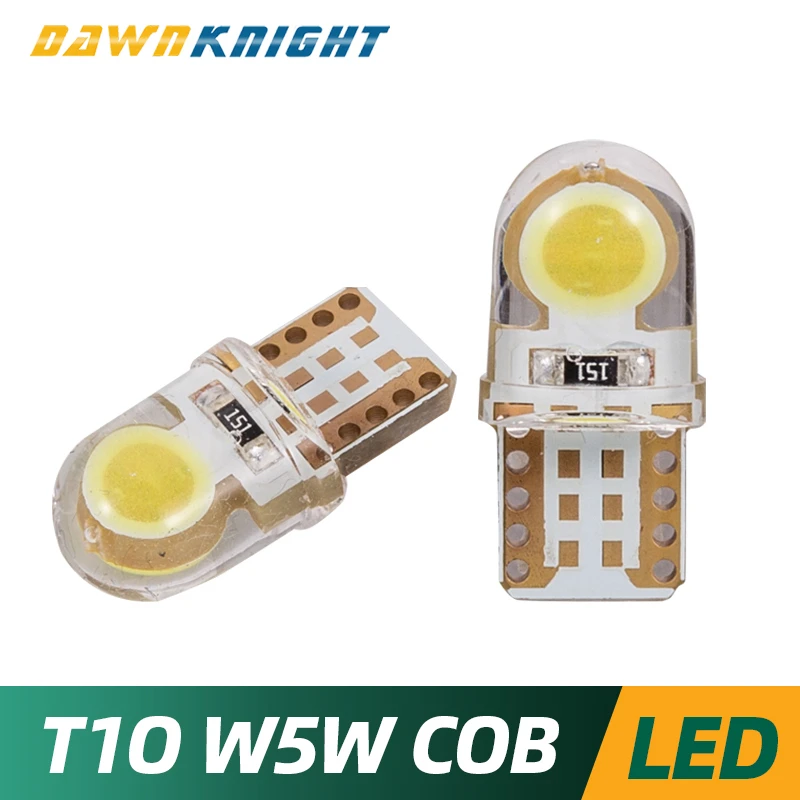 

2PCS T10 Signal Light Car Interior Lights T10 W5W 168 194 DC12V COB License Plate Light Super Bright Parking Side Light