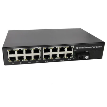 

fiber optical switch 16 RJ45 1 SC fiber Port 1G8E Media Converter 10/100/1000M Gigabit switch Ethernet Single Mode