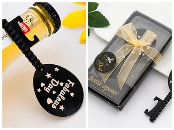 

(25 Pieces/lot) Fabulous Day Air Balloon Design Bottle opener Gift for Event and Party favors and black Wedding decorations