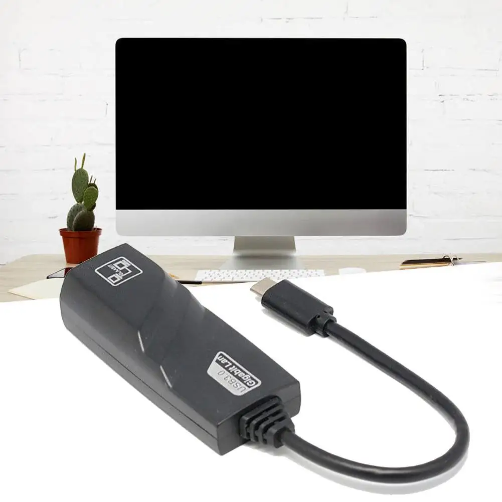 Adaptador de Rede Cabo de Internet para Apple Tipo-c para Rj45 Ethernet Notebook Macbook ar Usb c 3.0 Lan 12 High Quality Computador e Escritório