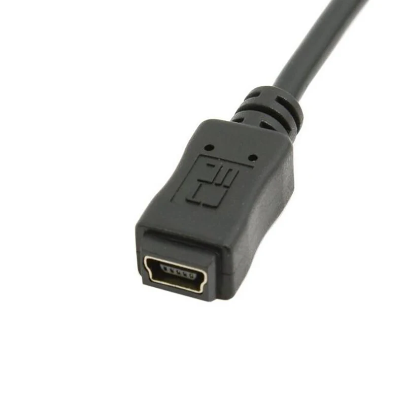 USB 2 0 mini usb 5 pin штекер гнездо Удлинительный адаптер Спиральный кабель 1 м