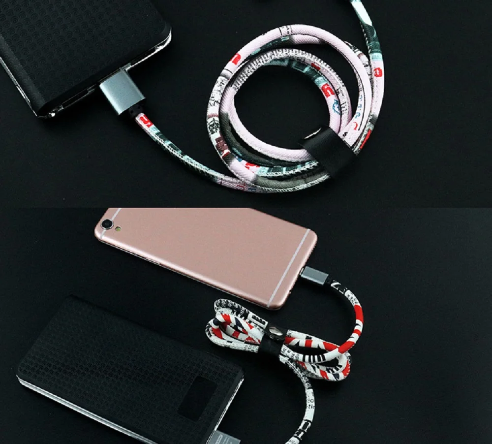 Lovely Leather Cable Micro USB Cable 8 Pin Fast Charging Quick Charge 3.0 2.0 for iPhone Samsung Huawei Xiaomi Honor