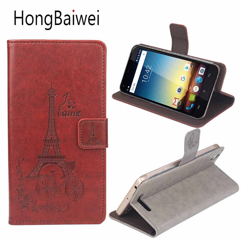 

HongBaiwei For Cubot Manito Case Flip Eiffel Tower Pattern Luxury Leather Wallet Phone Bag Case for Cubot Manito