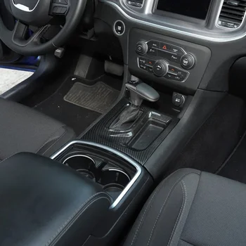

Carbon Fiber Decoration Cover Central Control Gear Shift Panel Protable