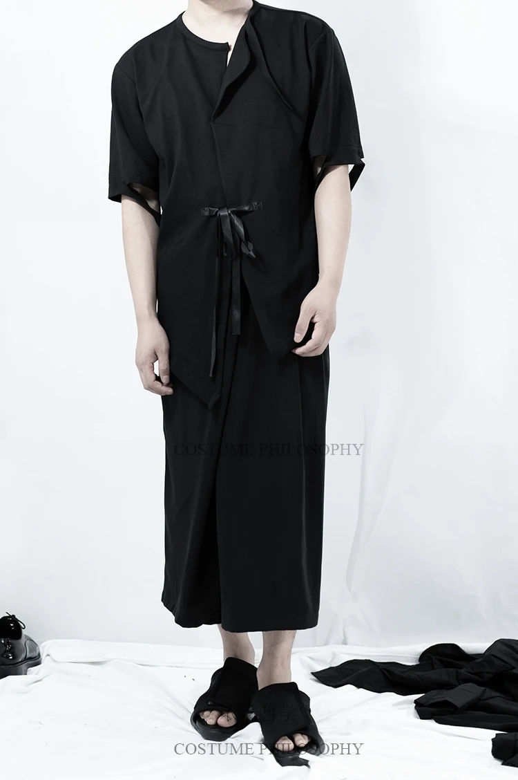 XS-6XL новая мужская одежда стилист волос DJ дизайн свободная строчка футболка плюс размер певица костюмы