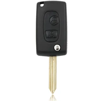 

2 Button Folding Remote Key Shell Case for Citroen For Peugeot Partner Saxo Xsara Picasso Berlingo Expert Boxer SX9 Uncut Blade