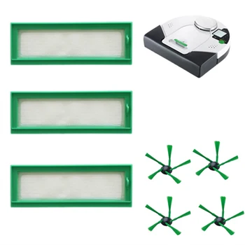 

3 Efficient Filters 4 Side Brushes For Vorwerk Kobold VR200 Vacuum Cleaner