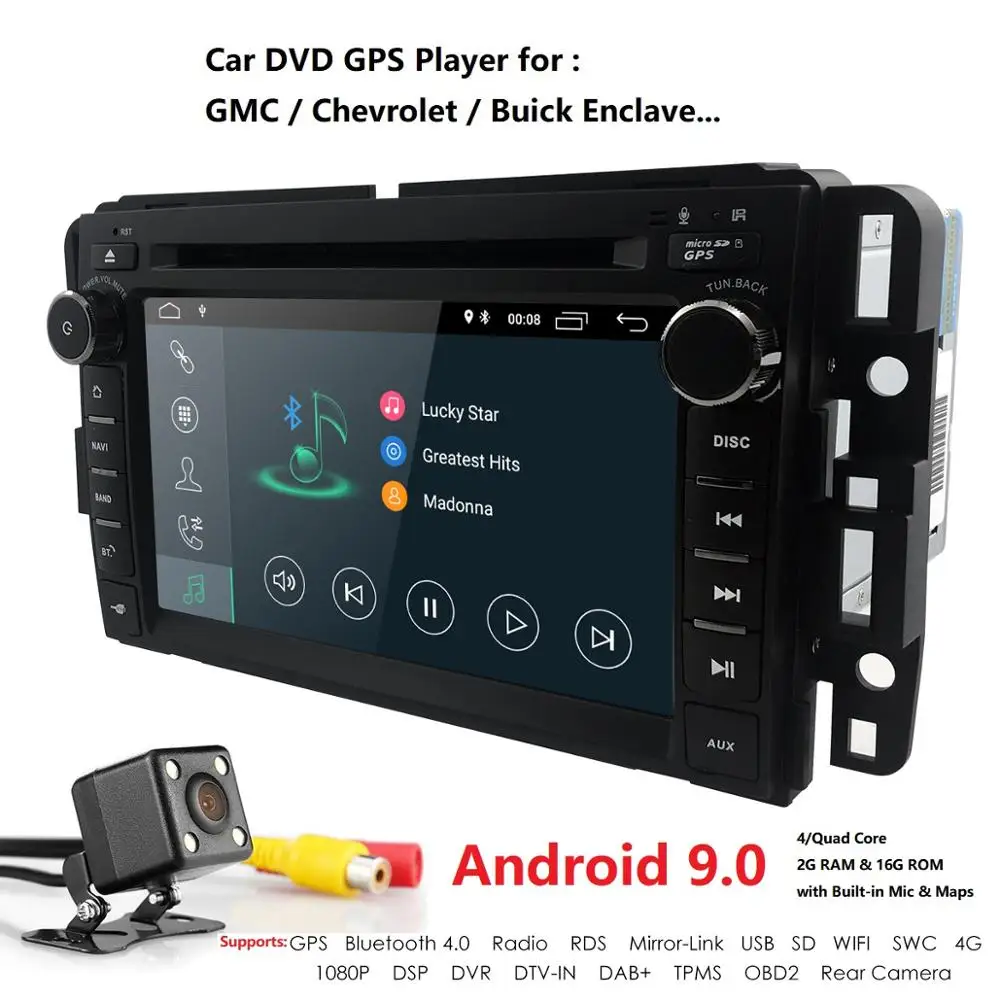 Best Hizpo 7" Android 9.0 2Din Head Unit Car Radio Car DVD Multimedia player For GMC Chevrolet Buick SIL VERADO REGULAR/EXTENDED/CREW 0 Best Hizpo 7" Android 9.0 2Din Head Unit Car Radio Car DVD Multimedia player For GMC Chevrolet Buick SIL VERADO REGULAR/EXTENDED/CREW 0