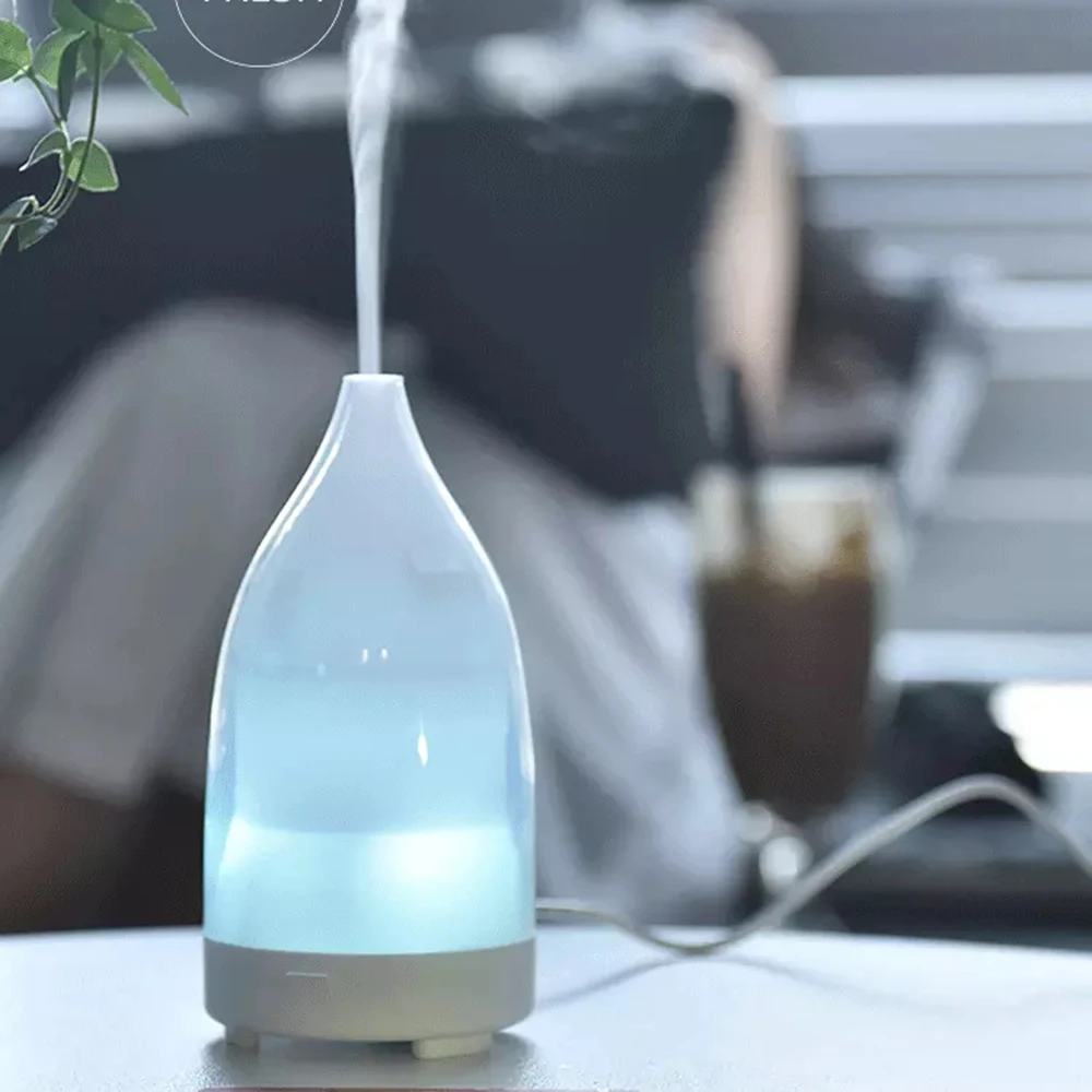 USB Арома диффузор эфирное масло мини увлажнитель воздуха BPA бесплатно светодиодный ночник освежитель воздуха для спальни офиса сна 50 мл
