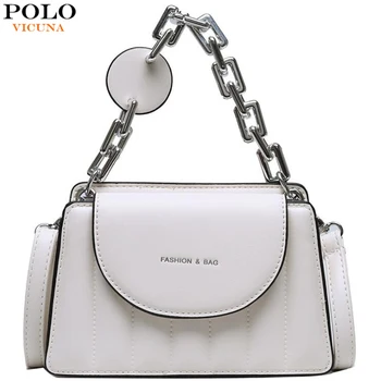 

VICUNA POLO Trendy Leather Messenger Bag For Women Fashion High Capacity Ladies Handbag Crossbody Shoulder Bags For Girl