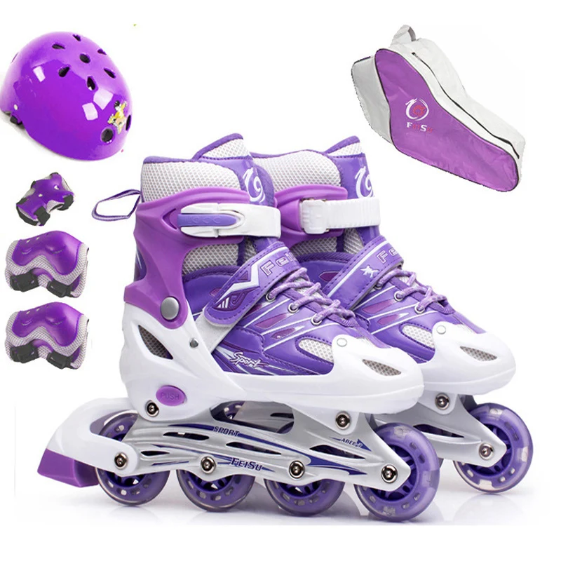 new 1 set inline professional women adult kids slalom sliding ic