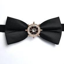 Галстук-бабочка, полиэстер, мужской костюм унисекс, рубашка, для жениха, бизнес, черный, двойной, матовый, классический, модный, персонализированный, высокого качества, галстук-бабочка, подарки