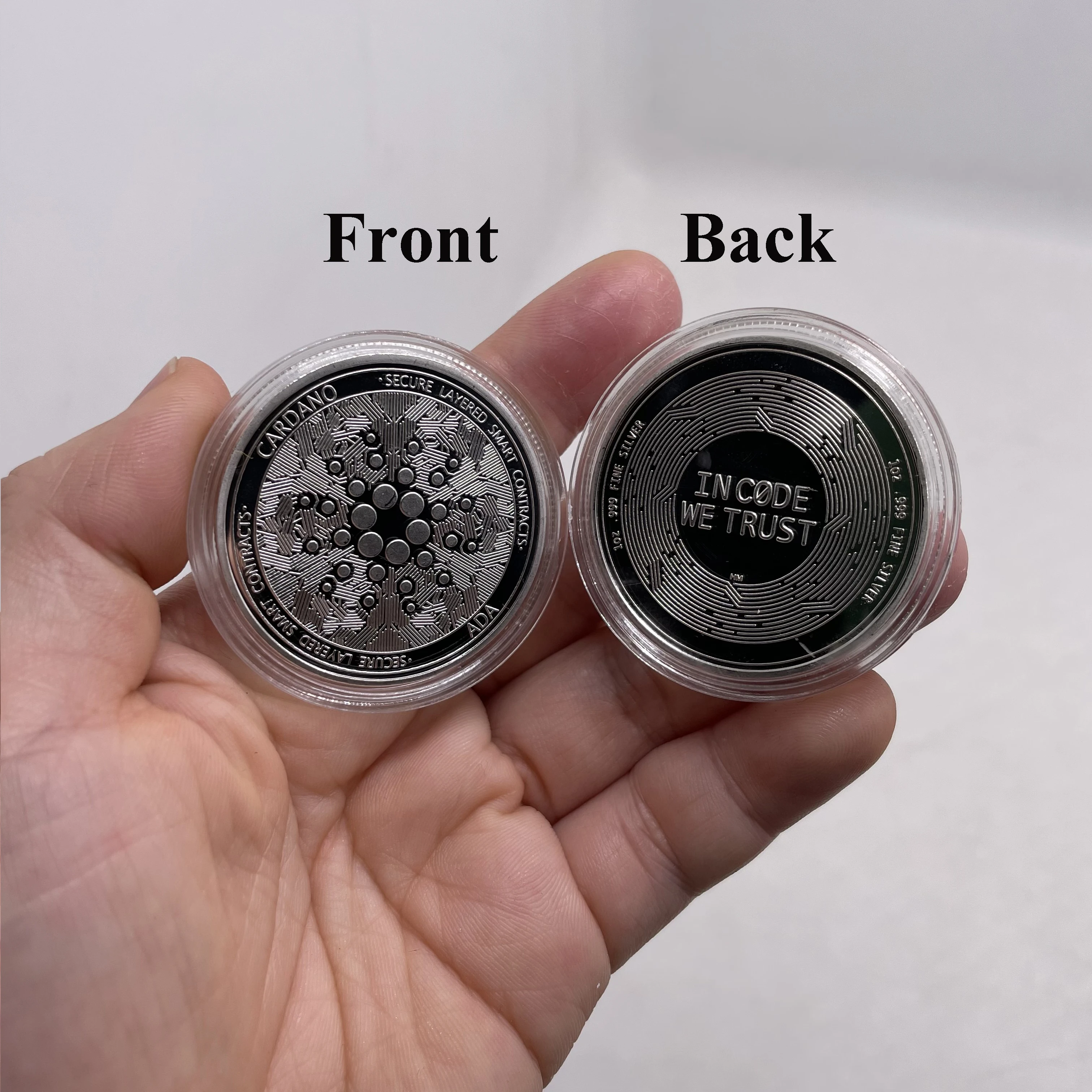 1pc Gold Or Silver Ada Cardano Crypto Coin Cryptocurrency Great Gift Silver Coin Art Collection Physical Commemorative Coinnon-currency Coins - Aliexpress