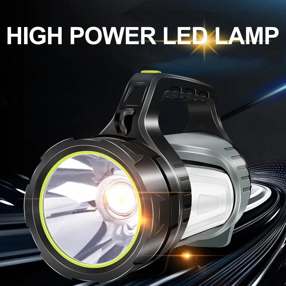 

1000LM Rechargeable LED Flashlight Outdoor Night Fishing Searchlight Multi-function Remote Double Side Lights Super Bright Lamp