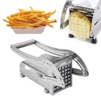 

1PC StainlessSteel Manual French Fry Cutters Bar Cutting Machine Potato cutter Chopper Fruit Vegetable Tool Kitchen Gadgets HWC
