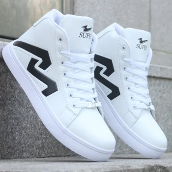 

2020 super confident men high-top sneakers outdoor casual platform sneakers hip hop trend men white tenis shoe zapatillas hombre