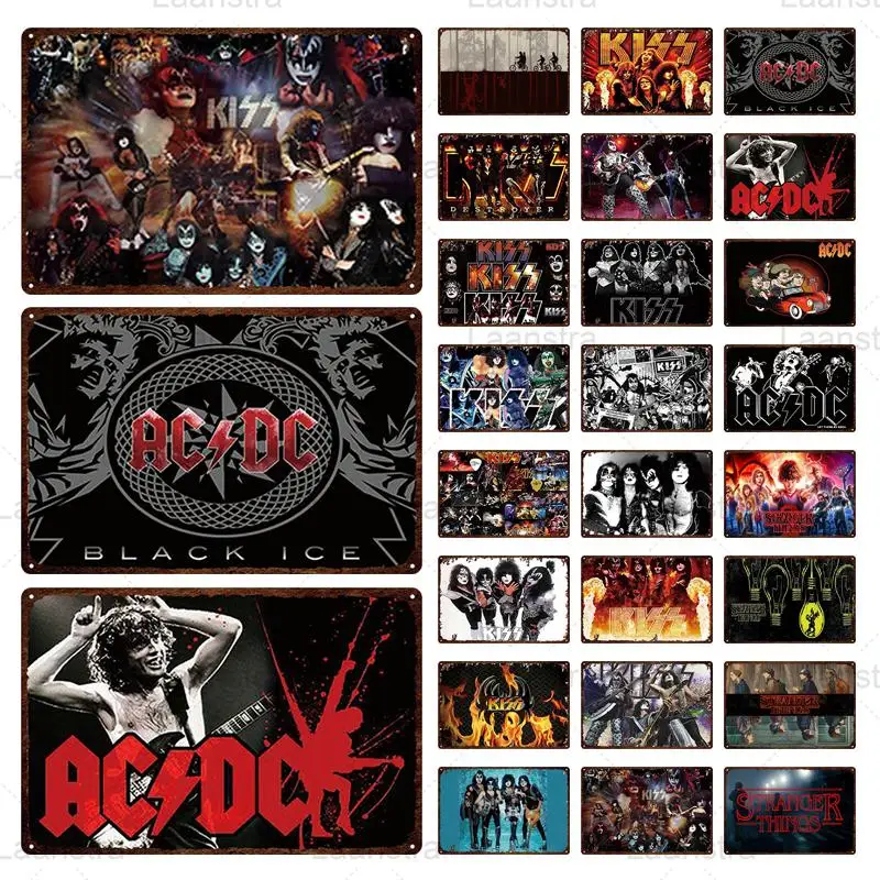 AC/DC Black Ice Metal Wall Sign 