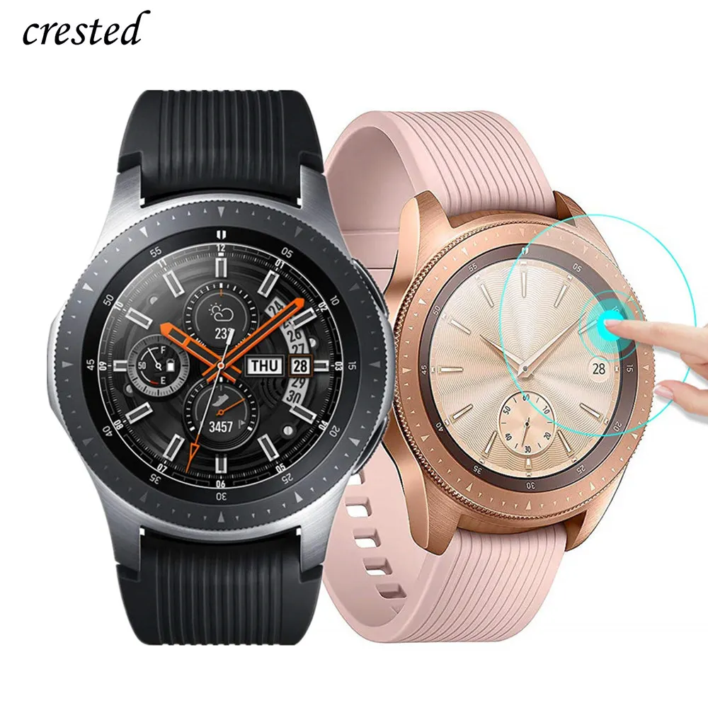 Glass For Samsung Gear S3 Frontier/S2/Sport Smartwatch Film 3 42 46 mm  Active2 Screen Protector Galaxy Watch 46mm/42mm/Active 2|Watchbands| -  AliExpress