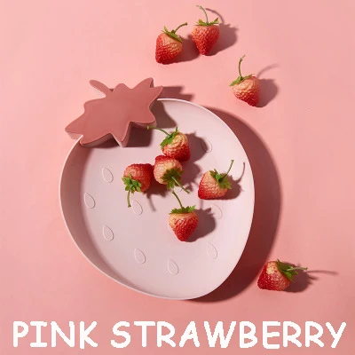 pink strawberry Фруктовый поднос для закусок, Рождественская корзина для фаст-фуда, ресторанное блюдо, поднос для картофеля фри, конфет, рождественский подарок, кухонный инструмент, посуда - Цвет: pink strawberry