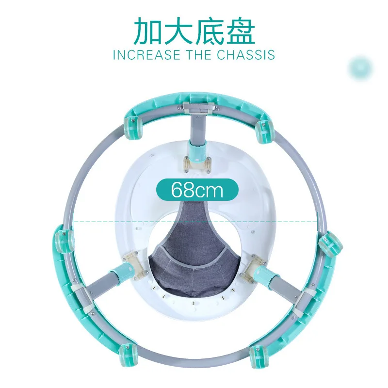 Children's Walking Car With Rollover-proof Foldable Belt Music Multifunctional Walker