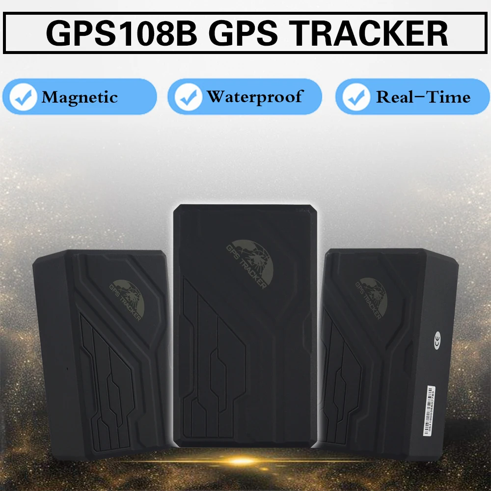 Лучший gps автомобильный трекер gps 108B gps автомобильный трекер 10000 мАч супер долгое время в режиме ожидания gps отслеживание в реальном времени с помощью мобильных приложений