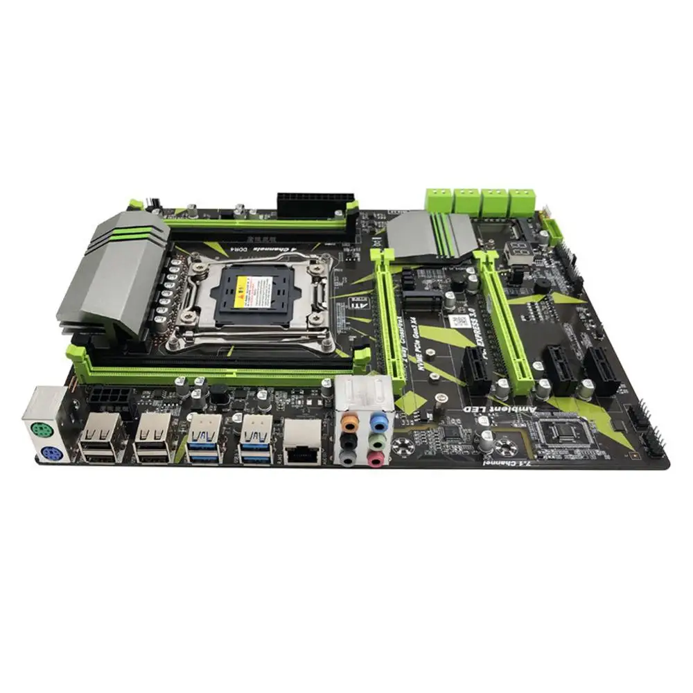 인텔 I7 E5 4 채널 DDR4 2133/2400/2800 32G RAM,NVME SSD M.2,SATA2.0,USB3.0,PCIE16X 슬롯 용 X99 LGA2011-3 마더 보드