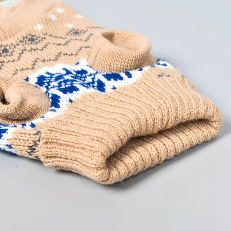 Вязаный классический свитер для собак и щенков, зимняя теплая одежда для маленьких и средних собак