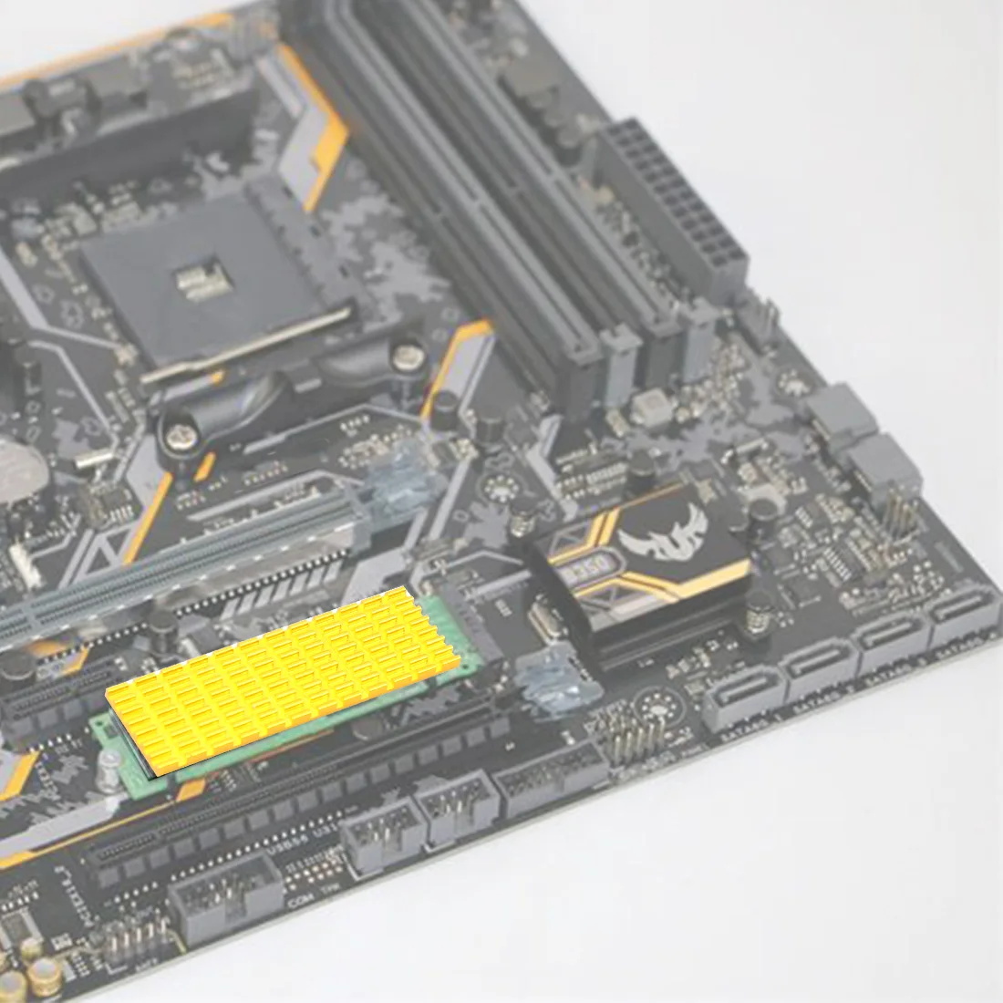 Алюминиевый сплав SSD высокоскоростной теплоотвод охлаждающий плавник для твердотельного жесткого диска M.2(для NGFF) 2280 PCIE NVME 70*22* мм Мути-цвет