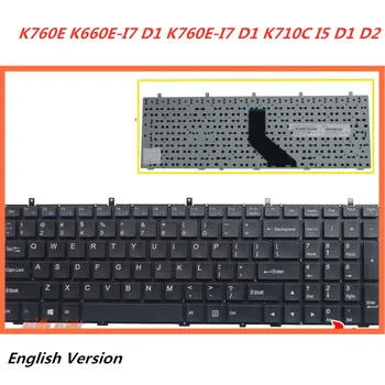 

Laptop English Keyboard For Hasee K760E K660E-I7 D1 K760E-I7 D1 K710C I5 D1 D2 K650C notebook Replacement layout Keyboard