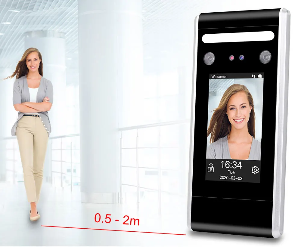 125KHz/13.56MHz RFID Face Access Control System Software Biometric Wifi TCP/IP/USB Dynamic Facial Time Attendance Keypad Reader - Famidy.com