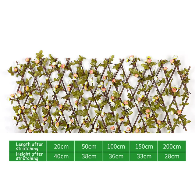 Rózsakerítés Rácsos Mesterséges Tágulás Kerti Levél Növényi Hordozható Teleszkópos Ultraibolya, Védett Fa Szabadon - Image 3