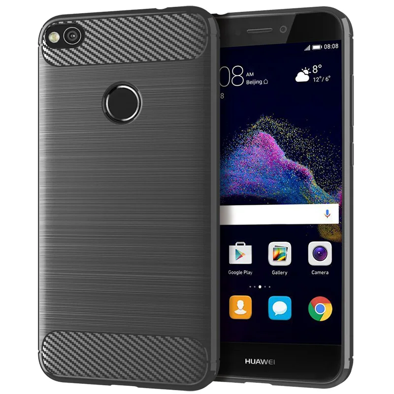 Для huawei Nova Lite чехол из мягкого углеродного волокна чехол для телефона для Nova Lite 5,2 дюймов противоударный полный защитный силиконовый бампер