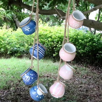 

New Product Simple Hanging Wall Succulents Ceramic Hanging Basin Balcony Bedroom Living Room Home Decoration Ornaments