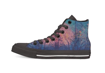

Cherry Blossoms Novelty Design High Top Canvas Custom Shoes flat Casual shoes Drop Shipping
