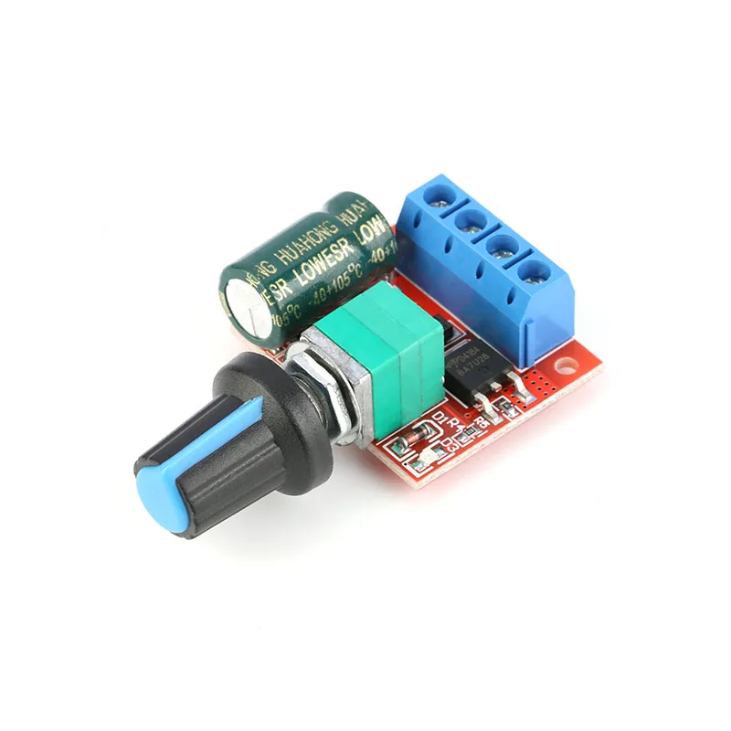 Holy Feater 5A PWM DC Motor Speed Controller - Mini Variable Speed Regulator With Fuse (3 Pack) - View #4