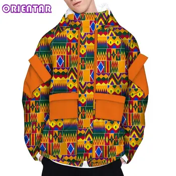 

Casual African Coat Men African Clothes Long Sleeve Male Men Africa Print Bazin Riche Jacket Coat African Clothing WYN1178