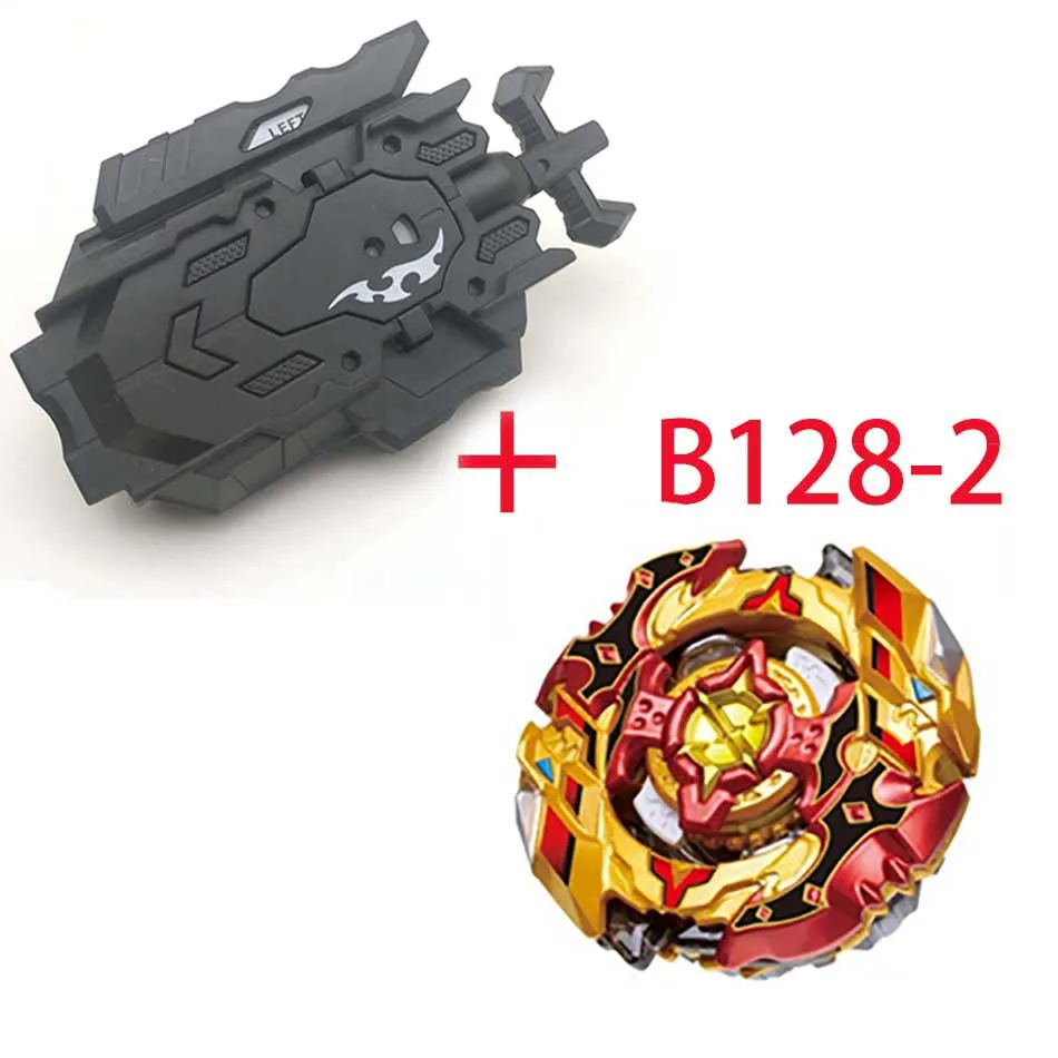 Волчок Beyblade Burst B-74 B-66 с пусковым устройством Bayblade Bey Blade металл пластик Fusion 4d Подарочные игрушки для детей - Цвет: B128-2