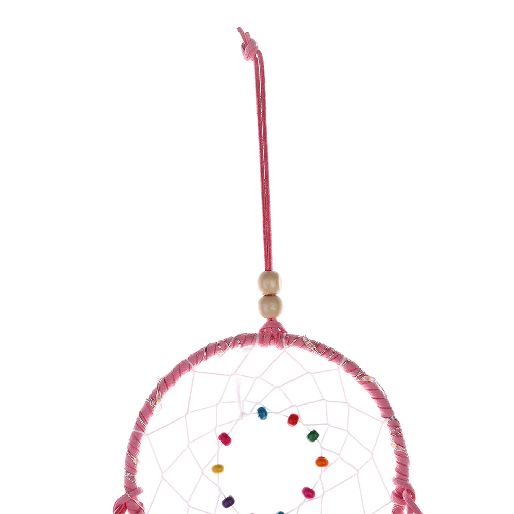 New Feather Dream Catcher with 20 LEDs String Lights Handmade Wall Hanging Decoration Chritmas Bedroom Home FeatherOrnaments