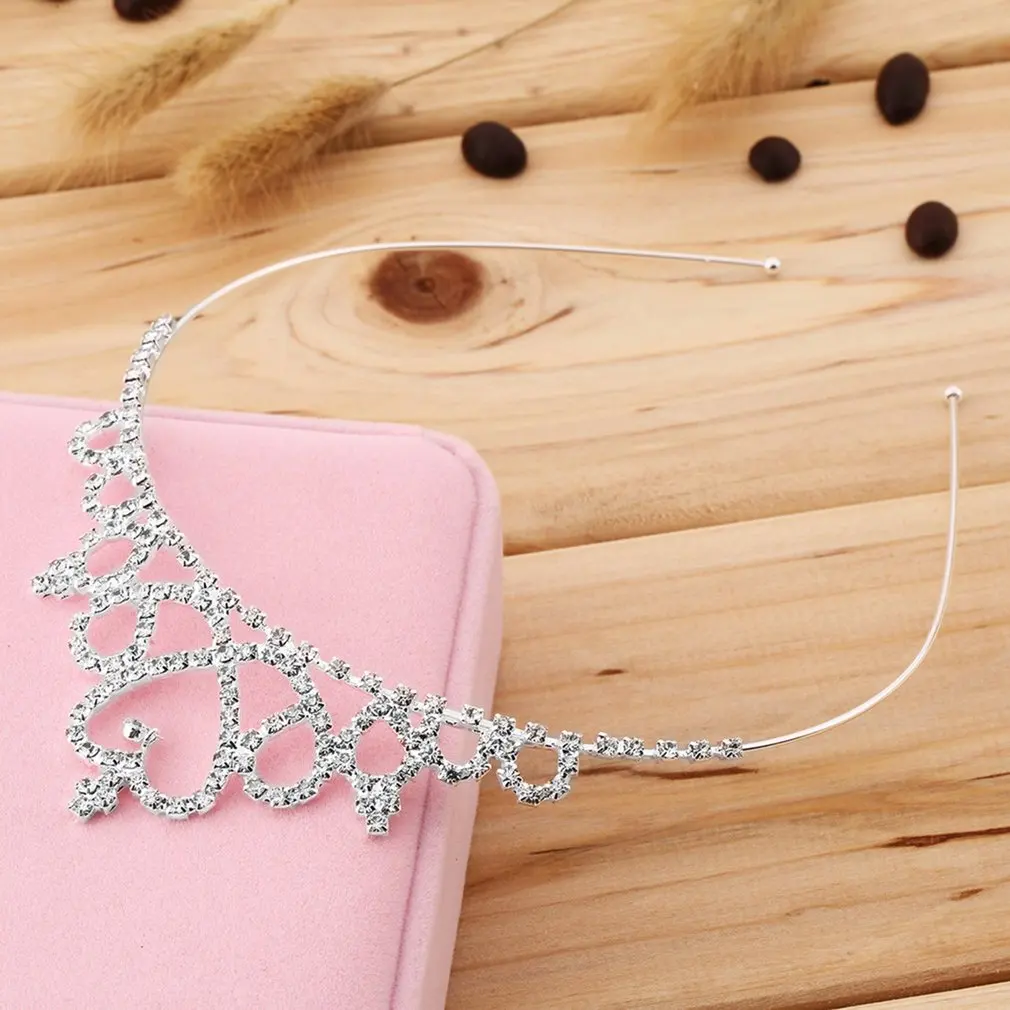 Kids Flower Girl Children Wedding Prom Tiara Crown Headband - Kid Size Baby Princess Headband Girls Hair Band Hair Accessories