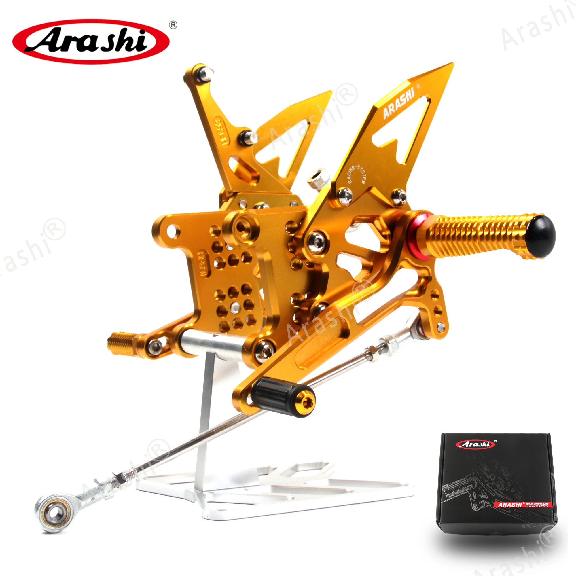 

Arashi для Daytona T595 / T509 / 955i 1997 - 2005 CNC Регулируемые подножки всадника колышки для ног Комплект Заднего вида 1998 1999 2000 2001