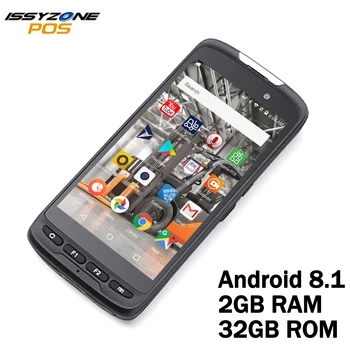 

IssyzonePOS Handheld Android 8.1 PDA Scanner POS Terminal barcode Scanner 2D 4G Data collector NFC Reader With Pistol Grip